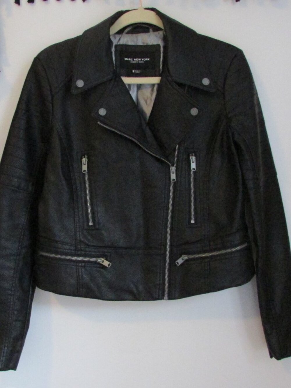 Andrew Marc Faux Leather Jacket